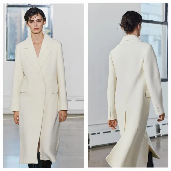 Zara Manteco Coat Wool Blend - Picture 15 of 16